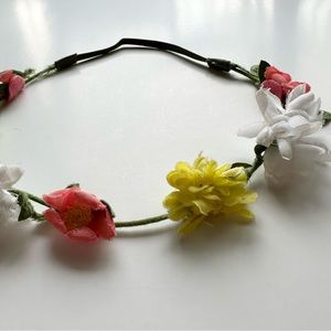 Pink, White, & Yellow Floral Headband